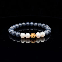 Load image into Gallery viewer, 18K Gold Money Coin Ball Gemstones Birthstones Pearl Aquamarine Amethyst Emerald Pearl 5-6mm

