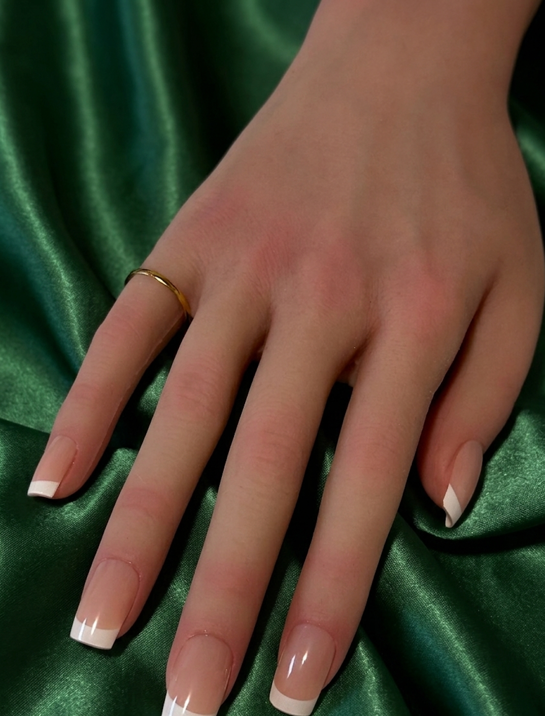 18K Gold Ring Heart 1.08 grams Size 6 Minimalist - Rafant