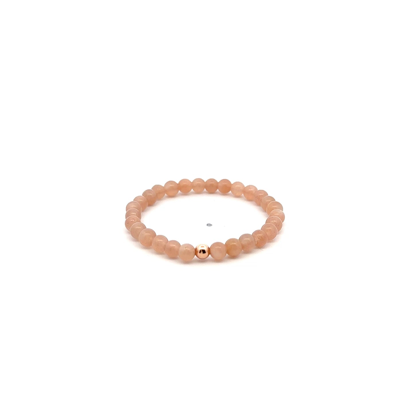 Natural Sunstone Gemstones Mini 4mm 18K Charm Bead - Rafant