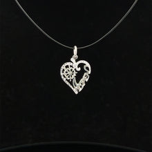 Load image into Gallery viewer, 925 Sterling Silver Pendant Charm Heart Aspen
