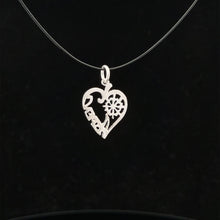 Load image into Gallery viewer, 925 Sterling Silver Pendant Charm Heart Aspen
