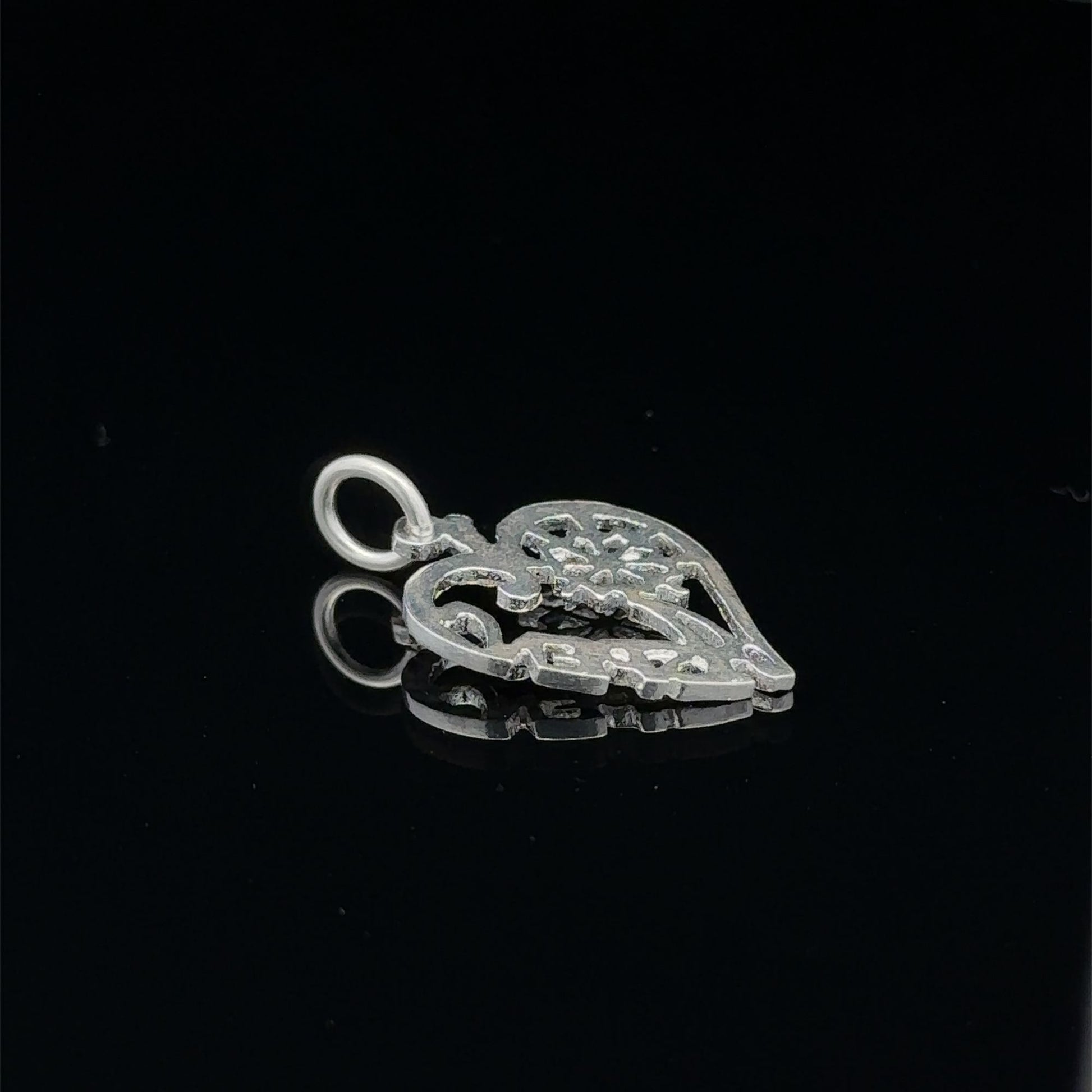 925 Sterling Silver Pendant Charm Heart Aspen - Rafant