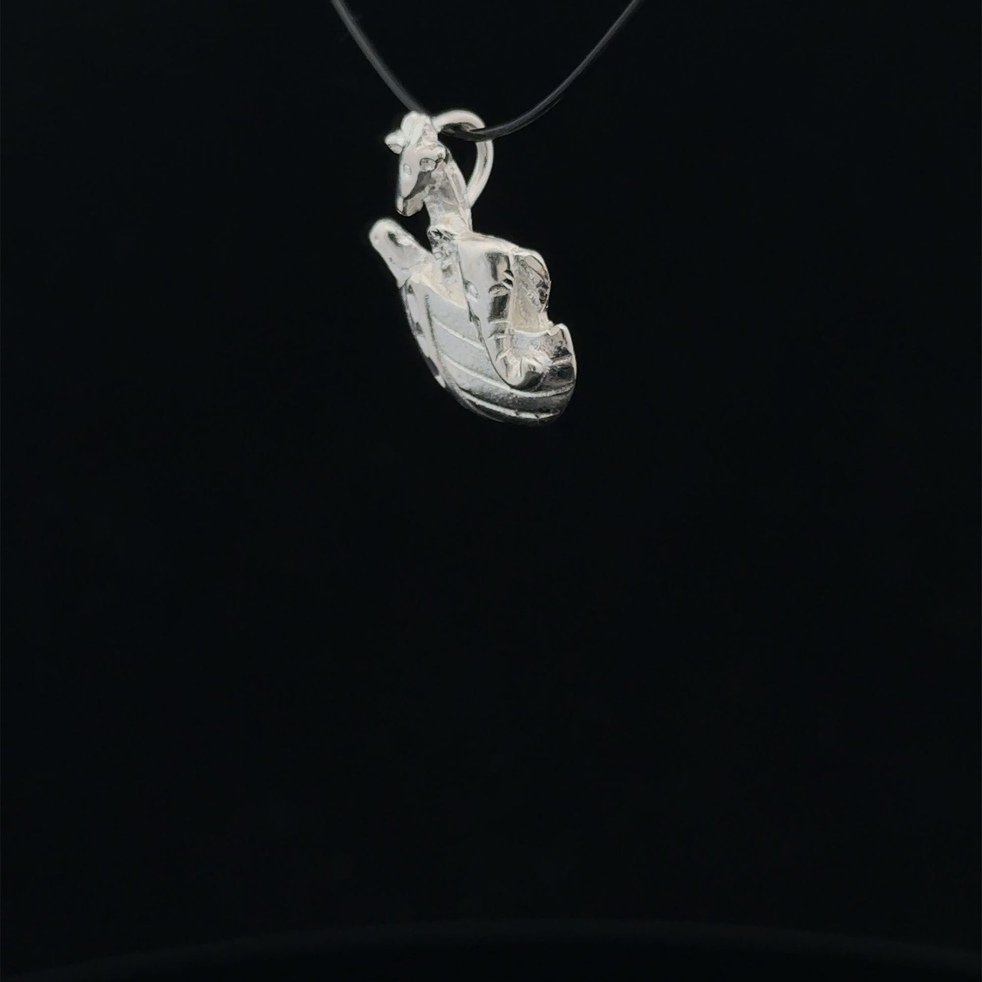 925 Sterling Silver Pendant Charm Ark - Rafant