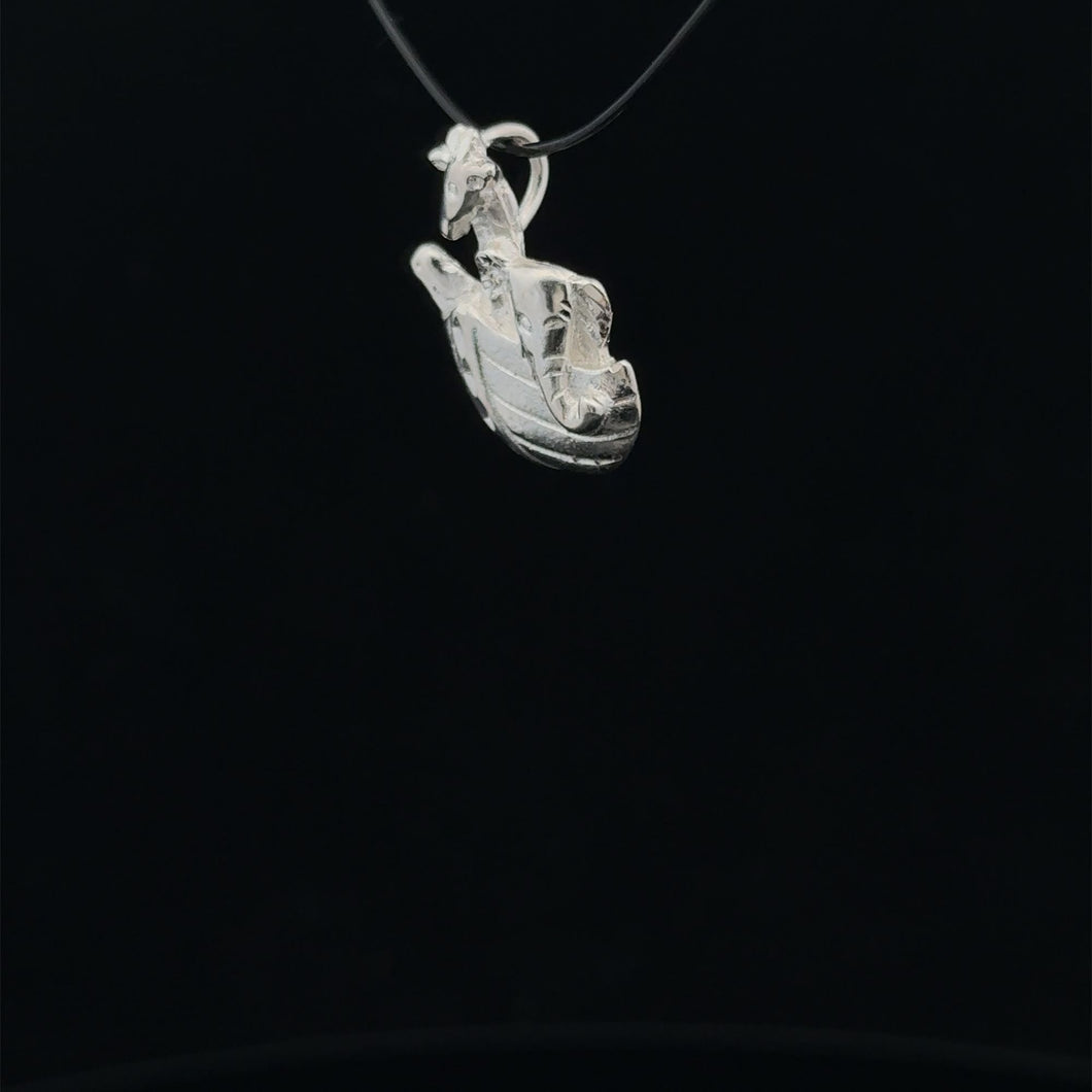 925 Sterling Silver Pendant Charm Ark