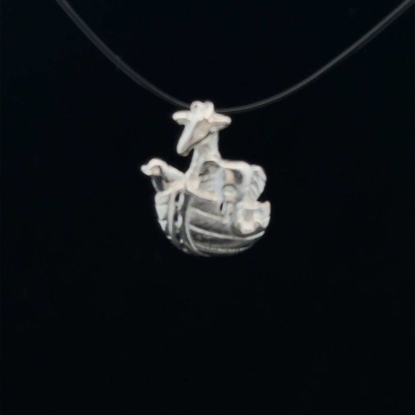 925 Sterling Silver Pendant Charm Ark - Rafant