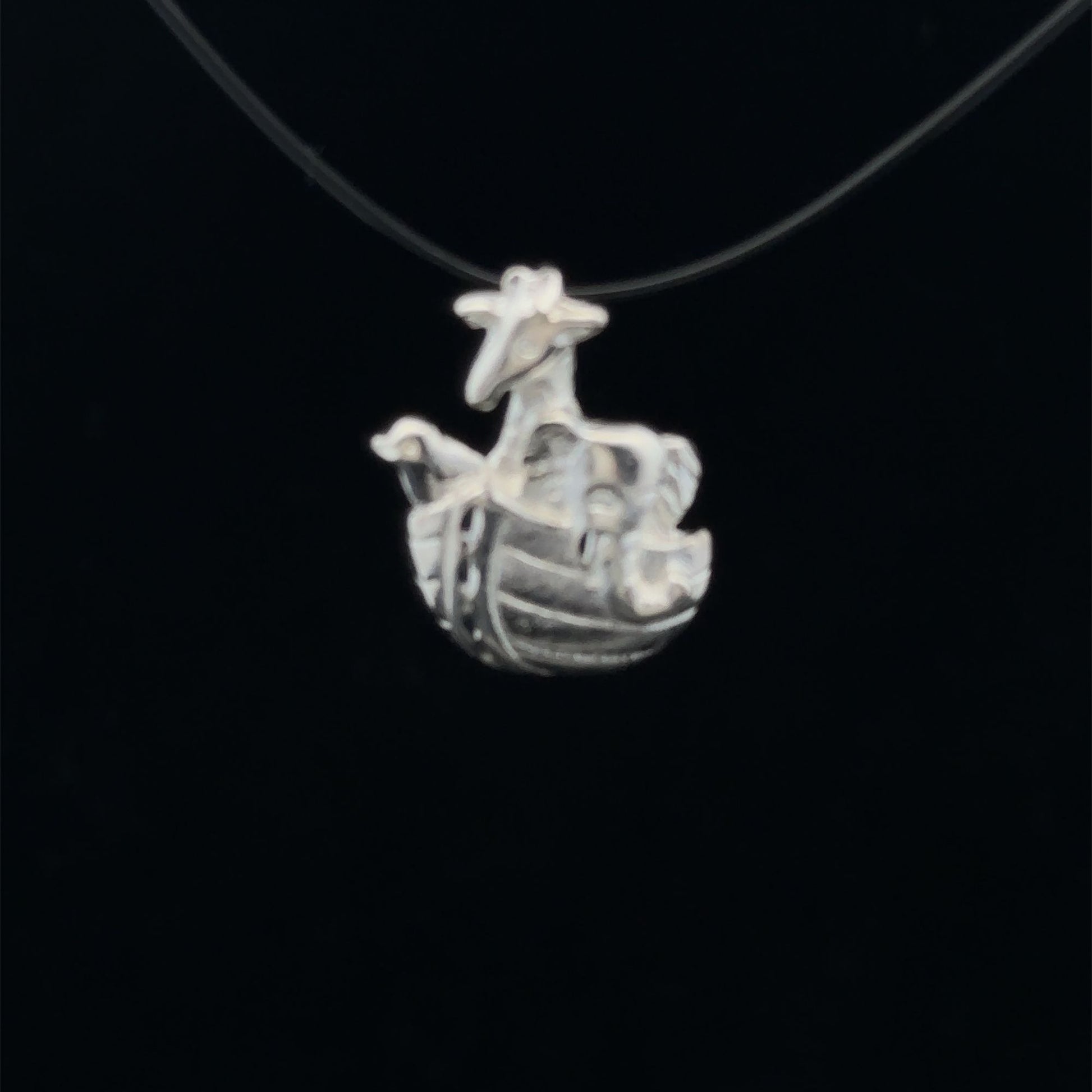 925 Sterling Silver Pendant Charm Ark - Rafant