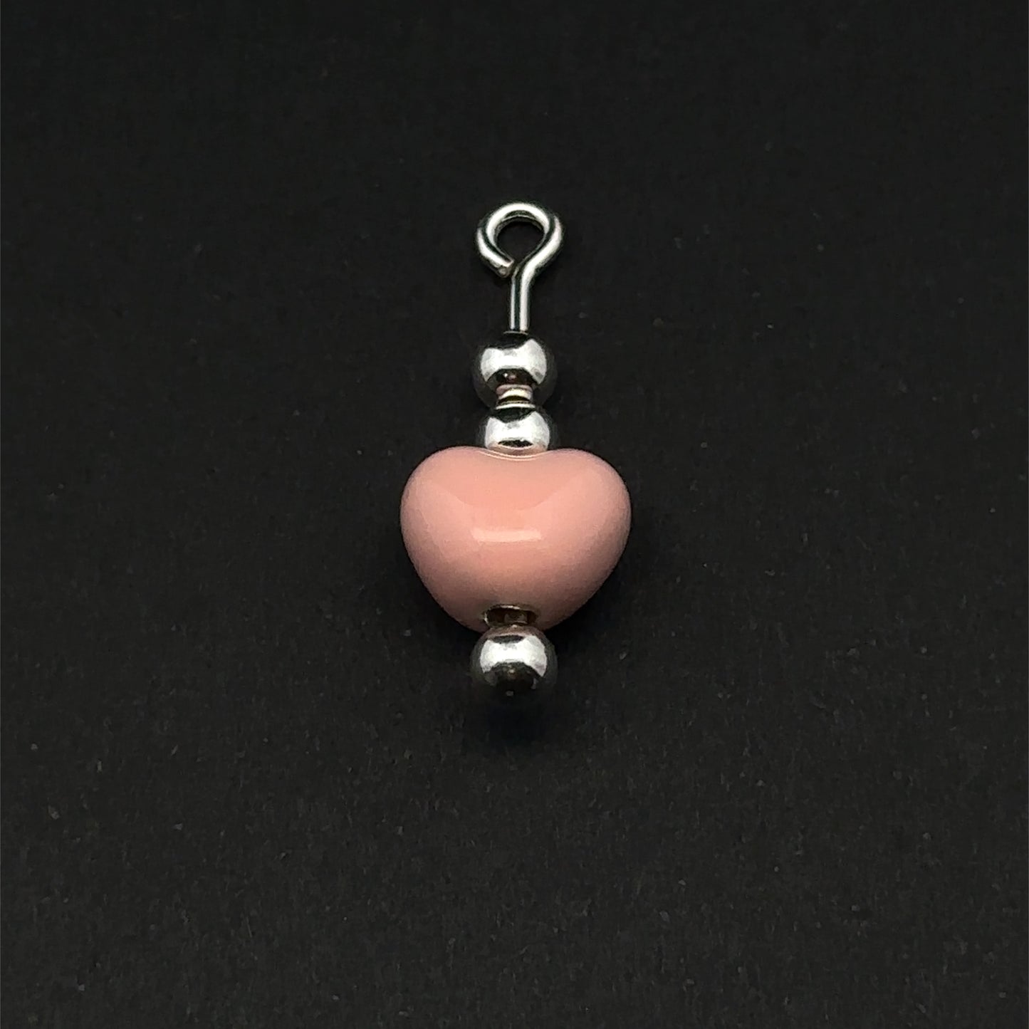925 Sterling Silver Interchangeable Modular Add On Pendant Enamel Heart Beads Build Your Own Custom Jewelry Base Choose Color - Rafant