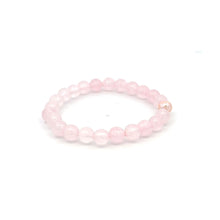 Load image into Gallery viewer, 14K Solid Gold Tiny Beads Freshwater Pearl Stretch Gemstone Birthstone Bracelet
