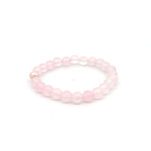 Load image into Gallery viewer, 14K Solid Gold Tiny Beads Freshwater Pearl Stretch Gemstone Birthstone Bracelet
