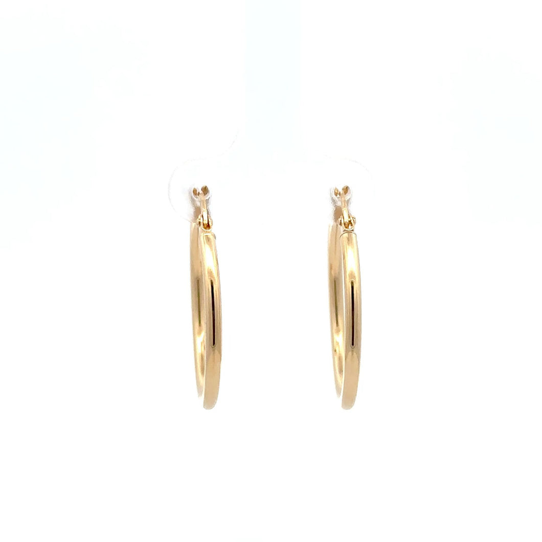 18K Gold Earrings Hoops Loops - Rafant