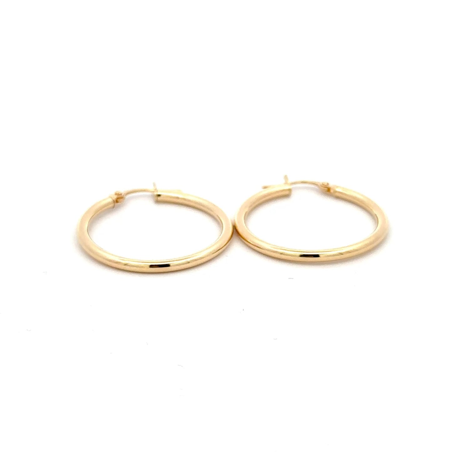 18K Gold Earrings Hoops Loops - Rafant
