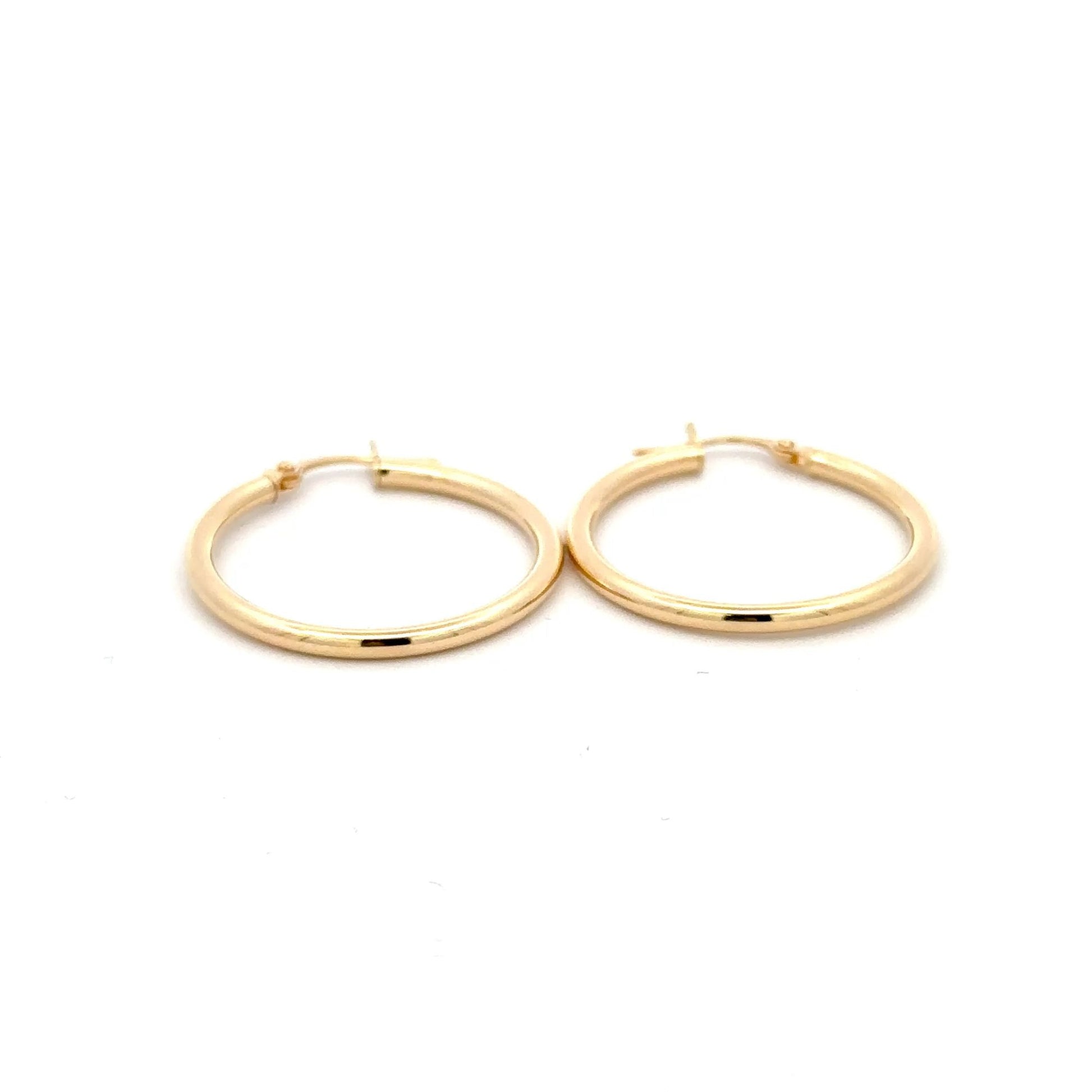 18K Gold Earrings Hoops Loops - Rafant
