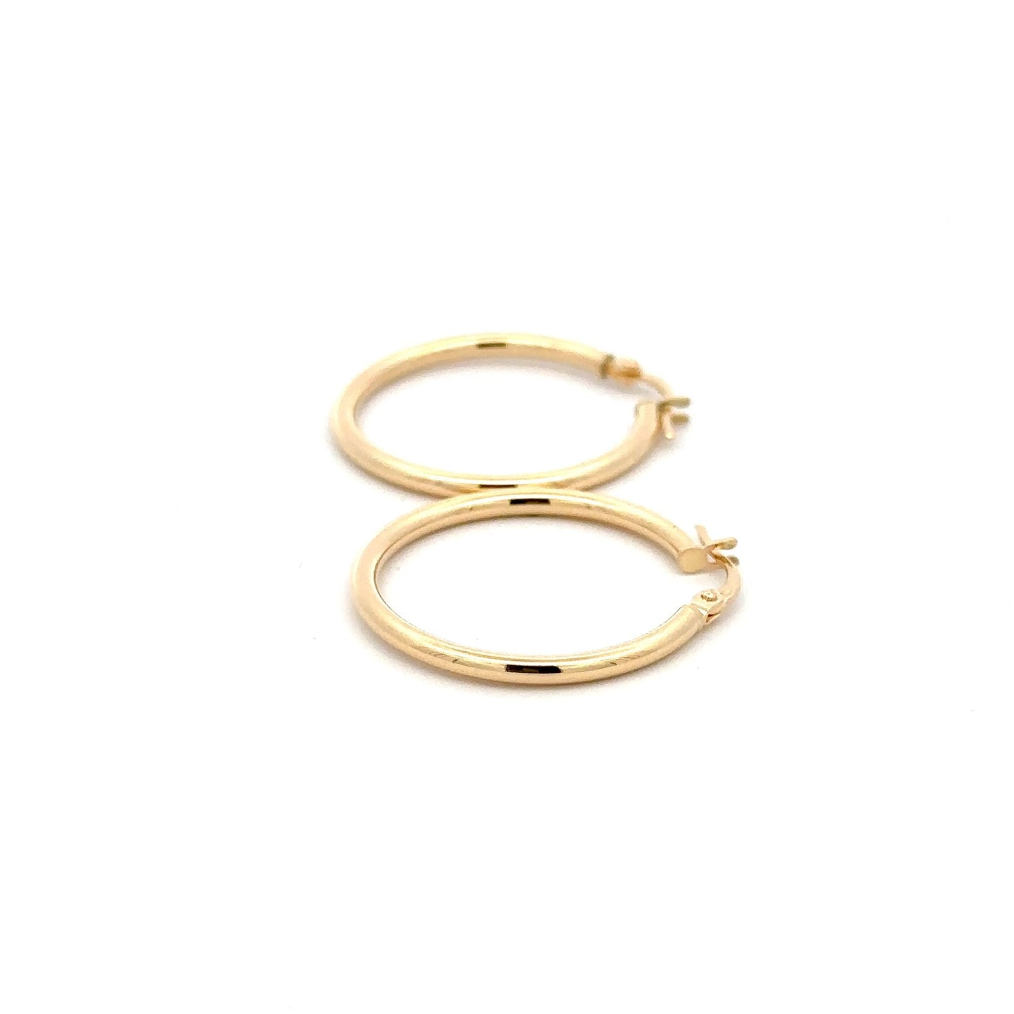18K Gold Earrings Hoops Loops - Rafant