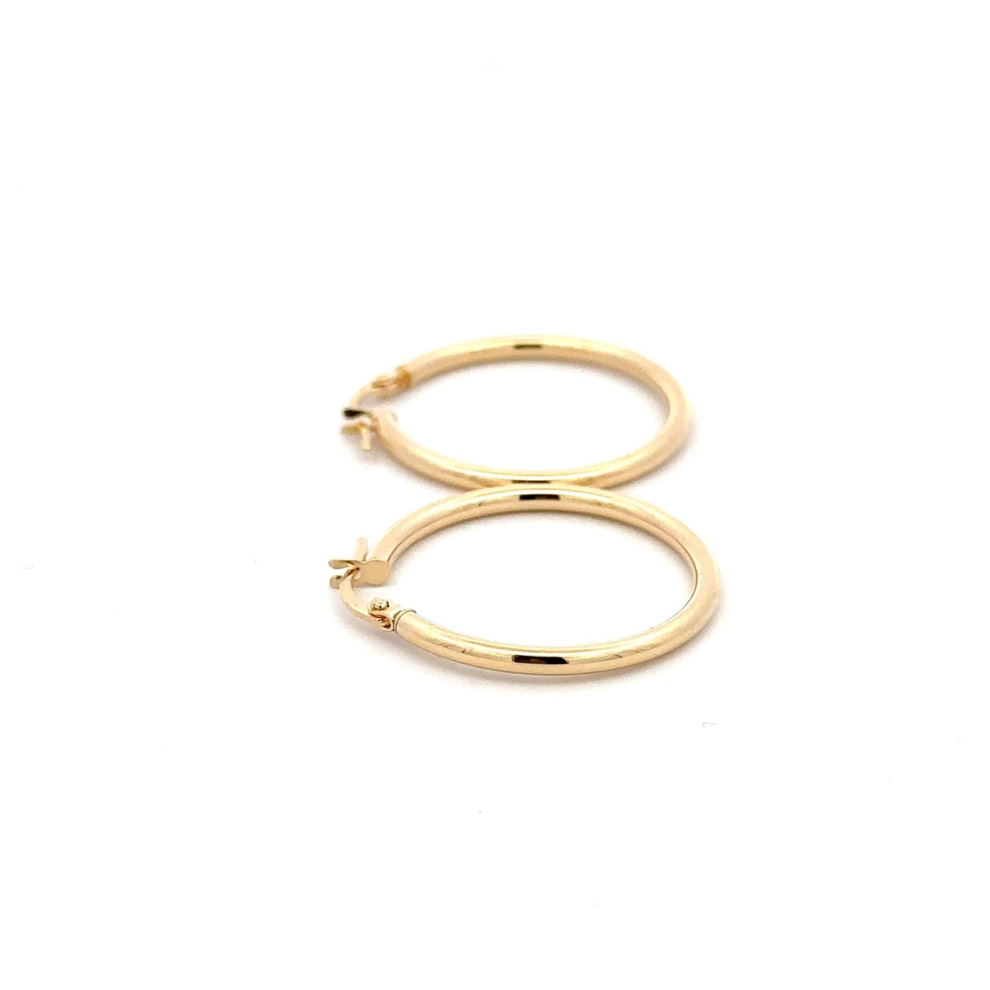18K Gold Earrings Hoops Loops - Rafant