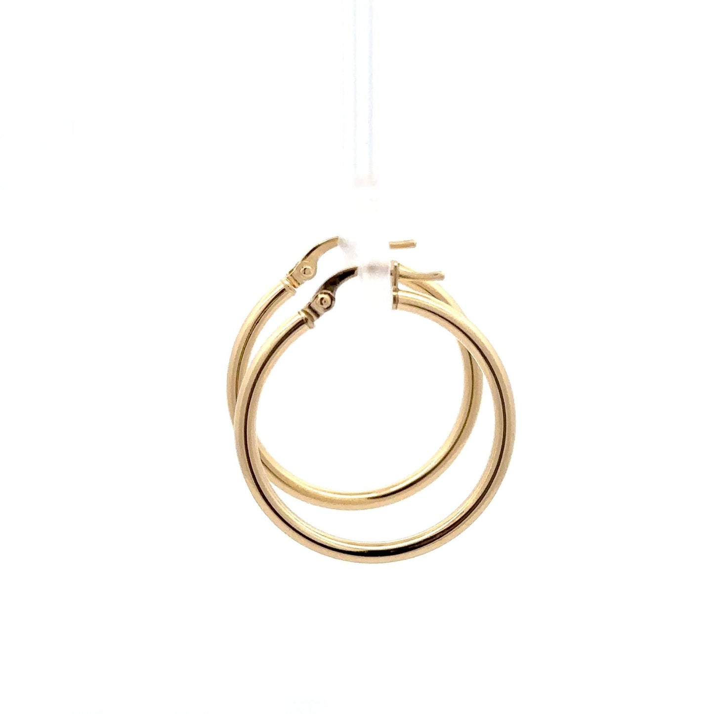 18K Gold Earrings Hoops Loops - Rafant