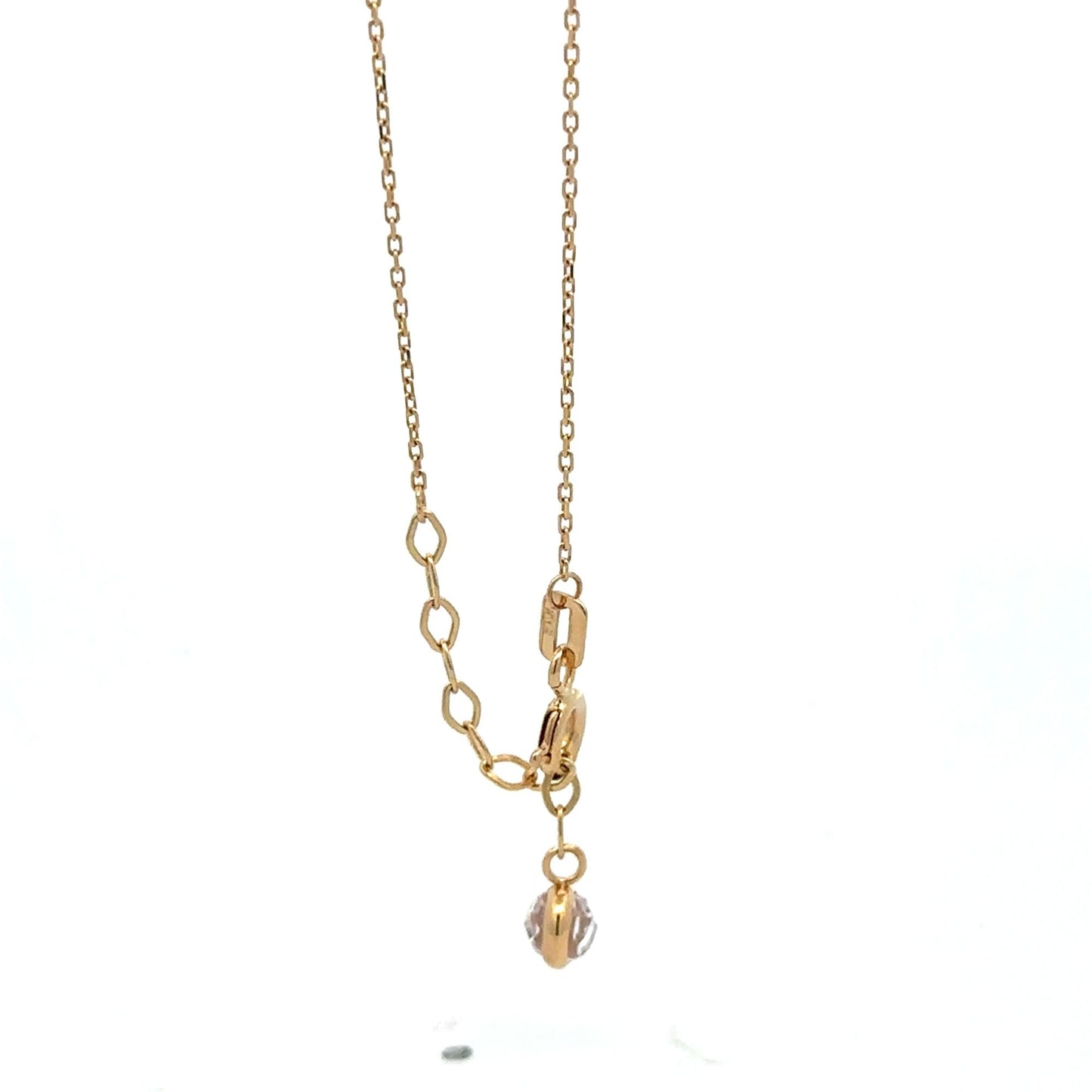 18K Gold Bracelet Flower Beads Charm 7 inches plus one inch Extension 1.50 grams - Rafant