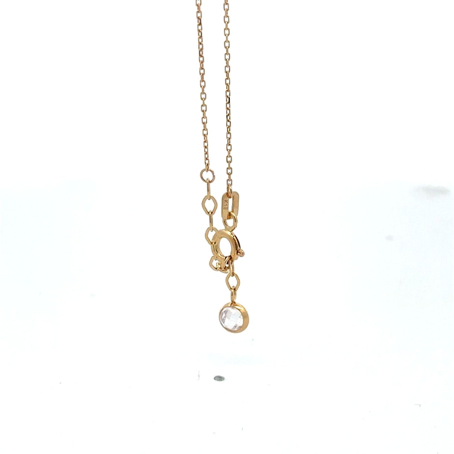 18K Gold Bracelet Flower Beads Charm 7 inches plus one inch Extension 1.50 grams - Rafant