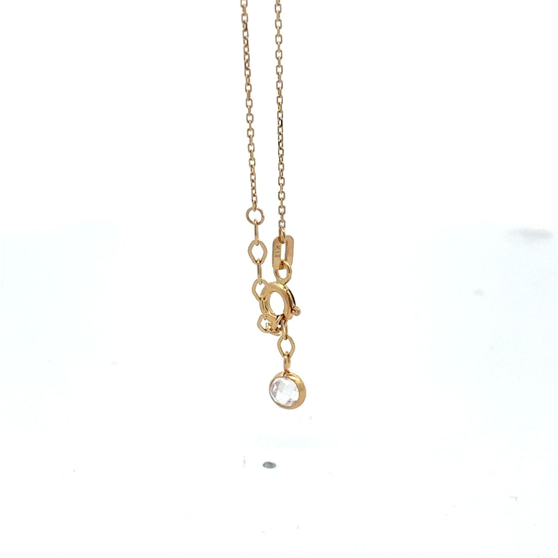 18K Gold Bracelet Flower Beads Charm 7 inches plus one inch Extension 1.50 grams - Rafant