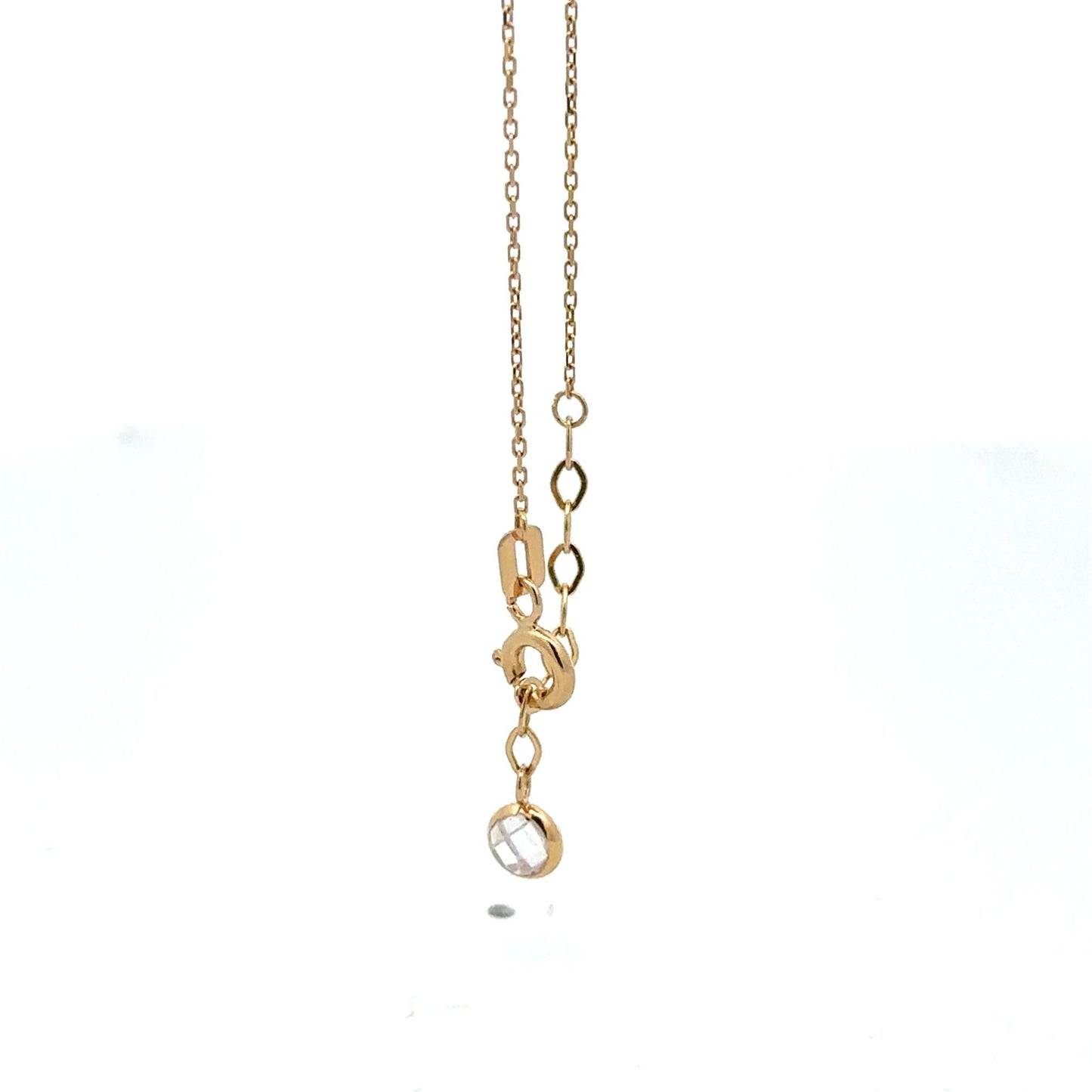 18K Gold Bracelet Flower Beads Charm 7 inches plus one inch Extension 1.50 grams - Rafant