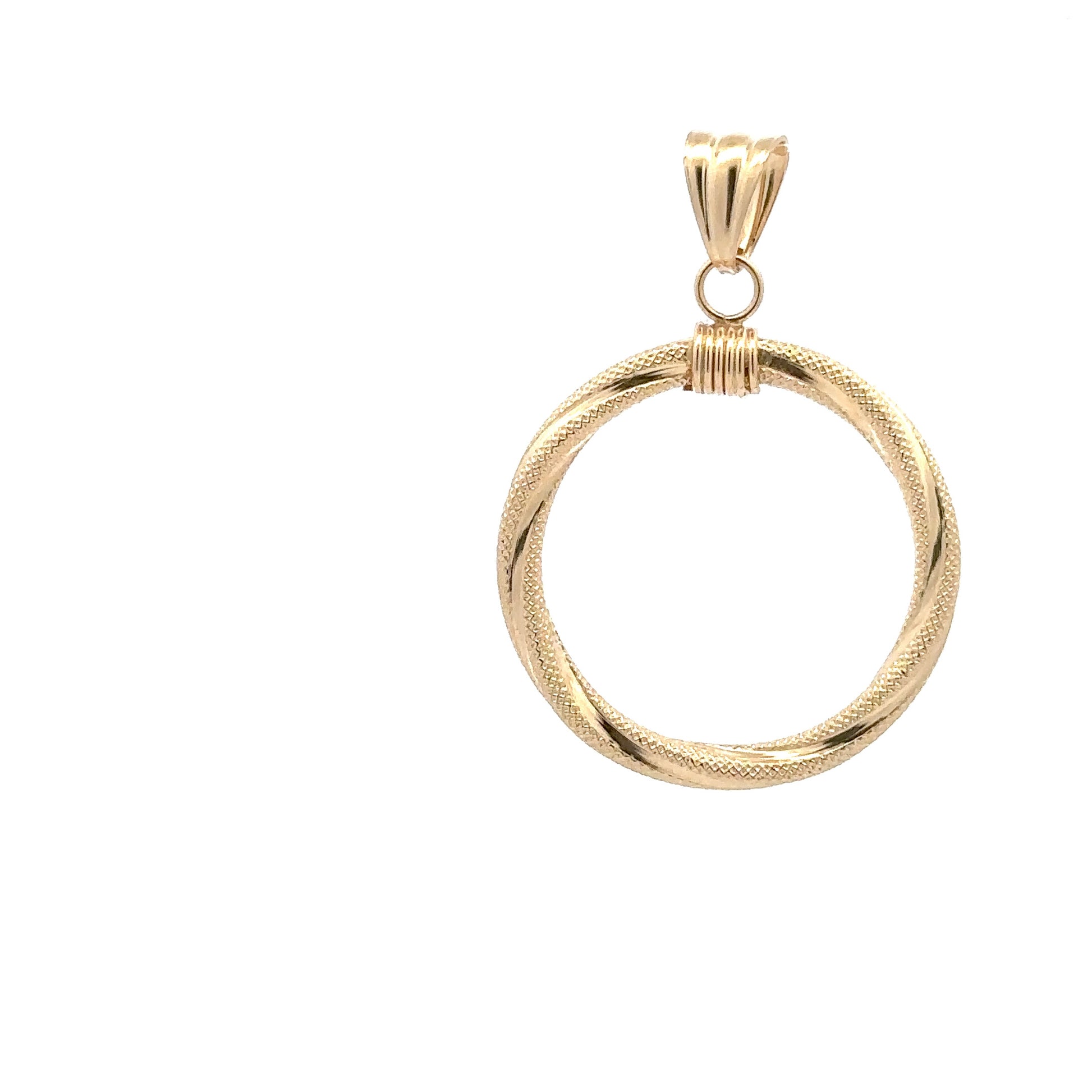 18K Gold Pendant Spiral 1.42 grams - Rafant