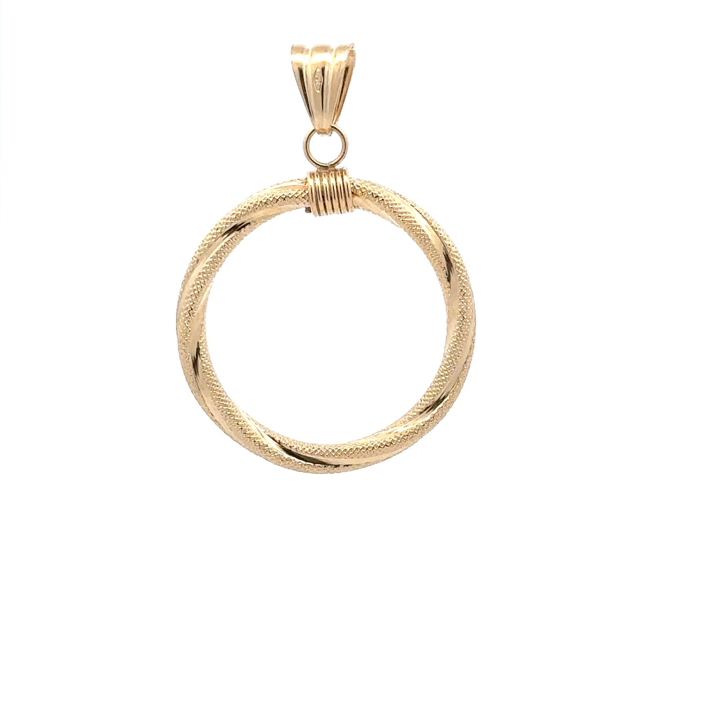 18K Gold Pendant Spiral 1.42 grams - Rafant
