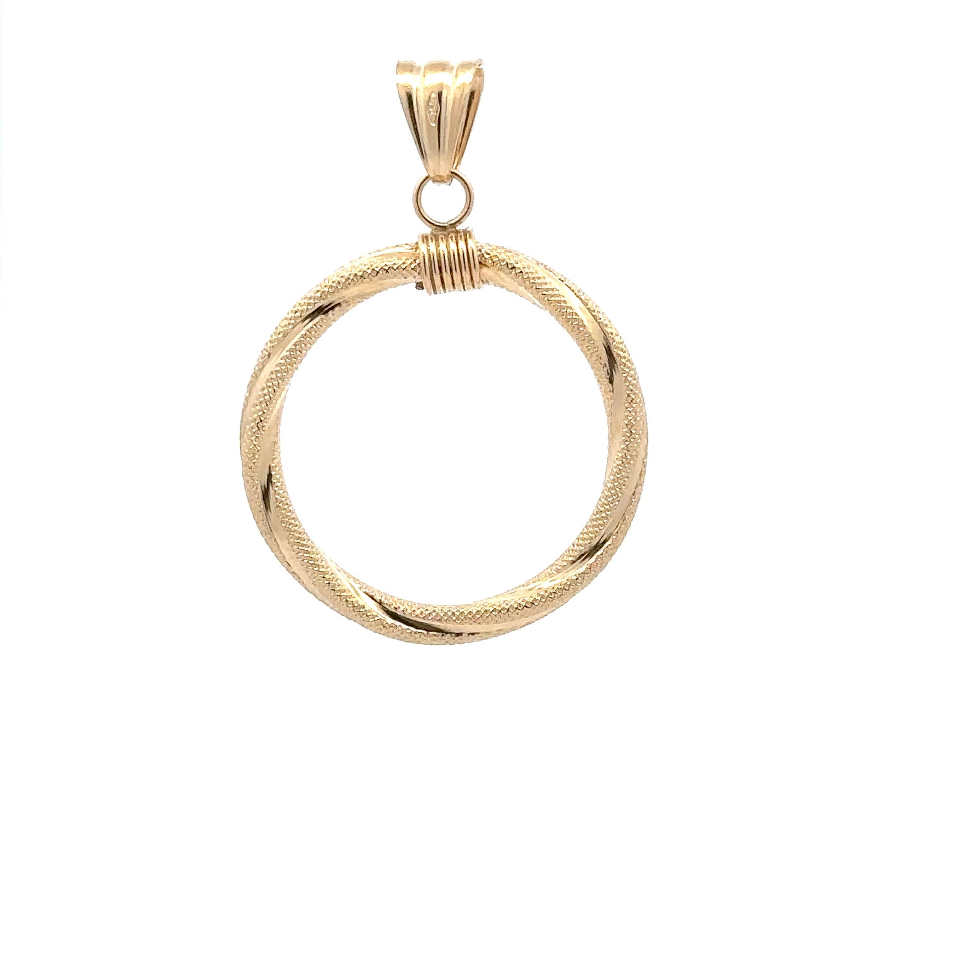 18K Gold Pendant Spiral 1.42 grams - Rafant