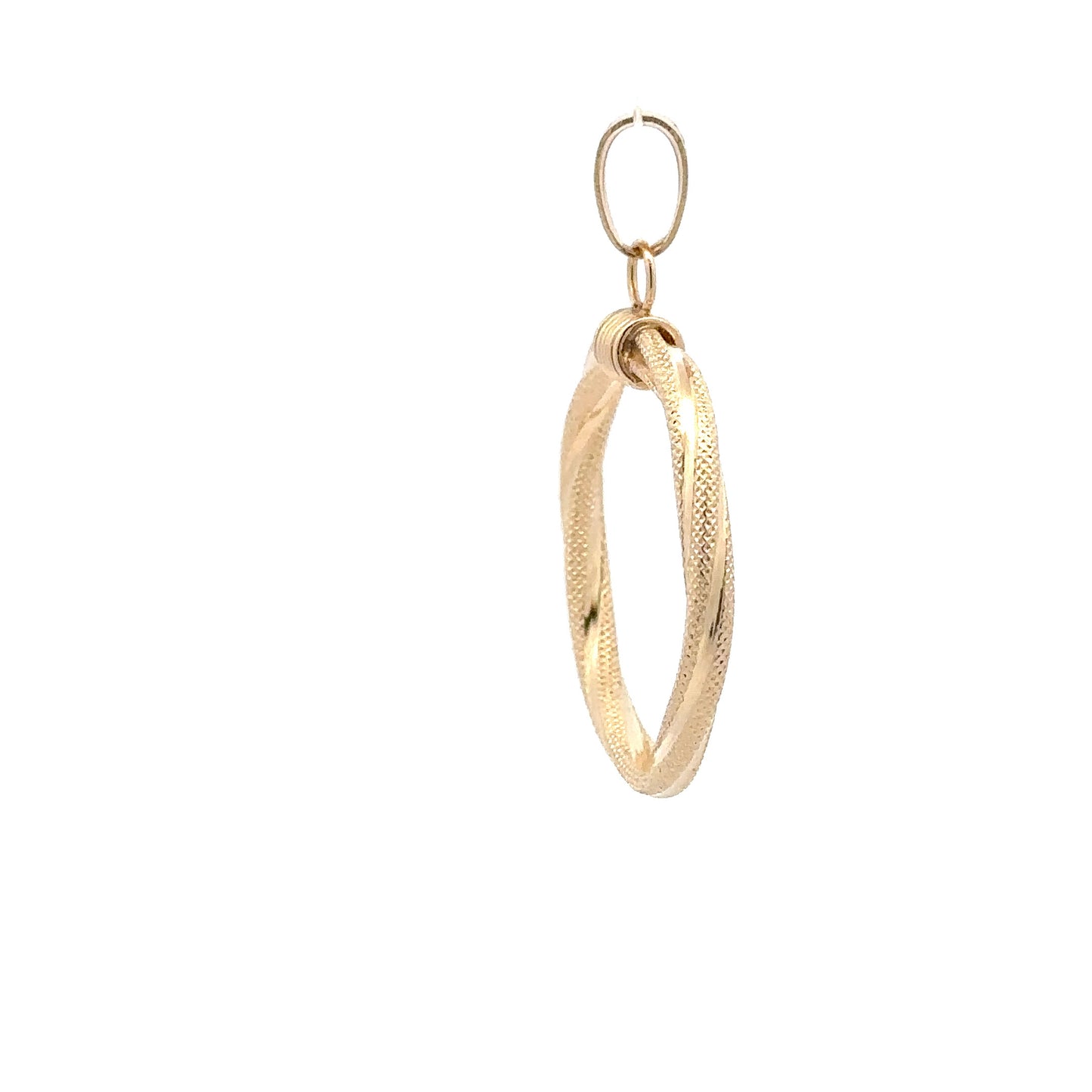 18K Gold Pendant Spiral 1.42 grams - Rafant