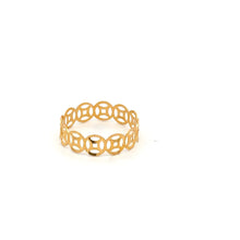 Load image into Gallery viewer, 18K Gold Ring Coin Good Luck Fortune 0.63 grams Size 7.5 - Rafant
