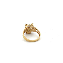 Load image into Gallery viewer, 18K Gold Ring Panther Animal Size 5.5
