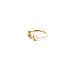 Load image into Gallery viewer, 18K Saudi Gold Ring Butterflies Size 7.5
