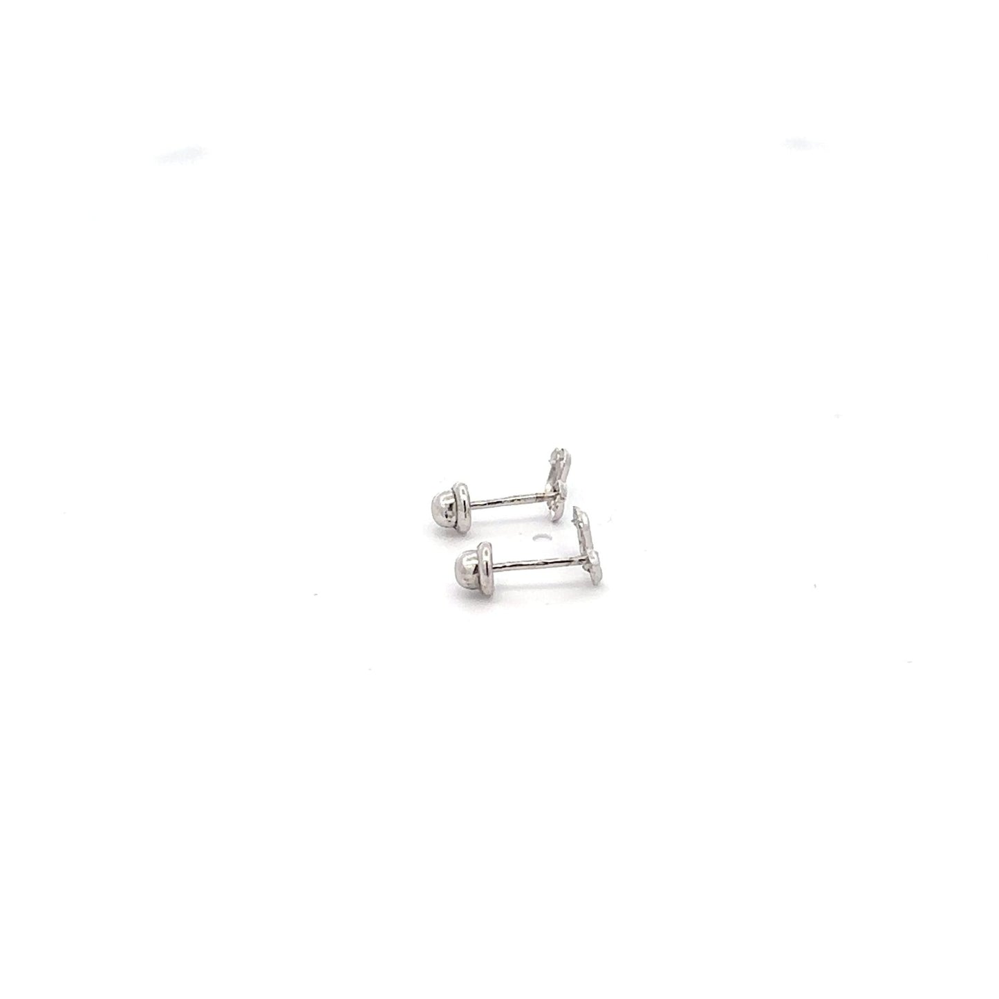 925 Sterling Silver Stud Snake Earrings Small Screw Back - Rafant
