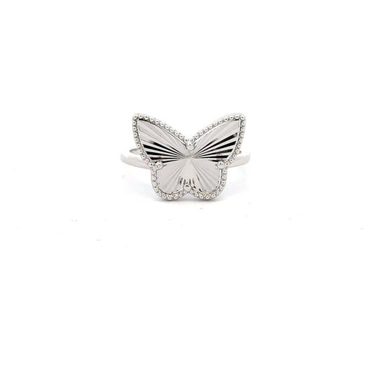 925 Sterling Silver Ring Size 5 Butterfly - Rafant