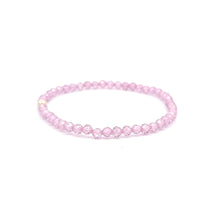 Load image into Gallery viewer, Cubic Zirconia Micro Faceted Gemstone Beaded Stretch Bracelet 14K Gold Accent Bead Handmade - Rafant
