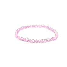 Load image into Gallery viewer, Cubic Zirconia Micro Faceted Gemstone Beaded Stretch Bracelet 14K Gold Accent Bead Handmade - Rafant
