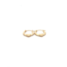 Load image into Gallery viewer, 14k Gold Earrings Hoops Heart - Rafant
