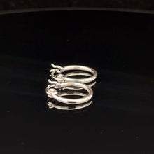Load image into Gallery viewer, 925 Sterling Silver Hoop Earrings
