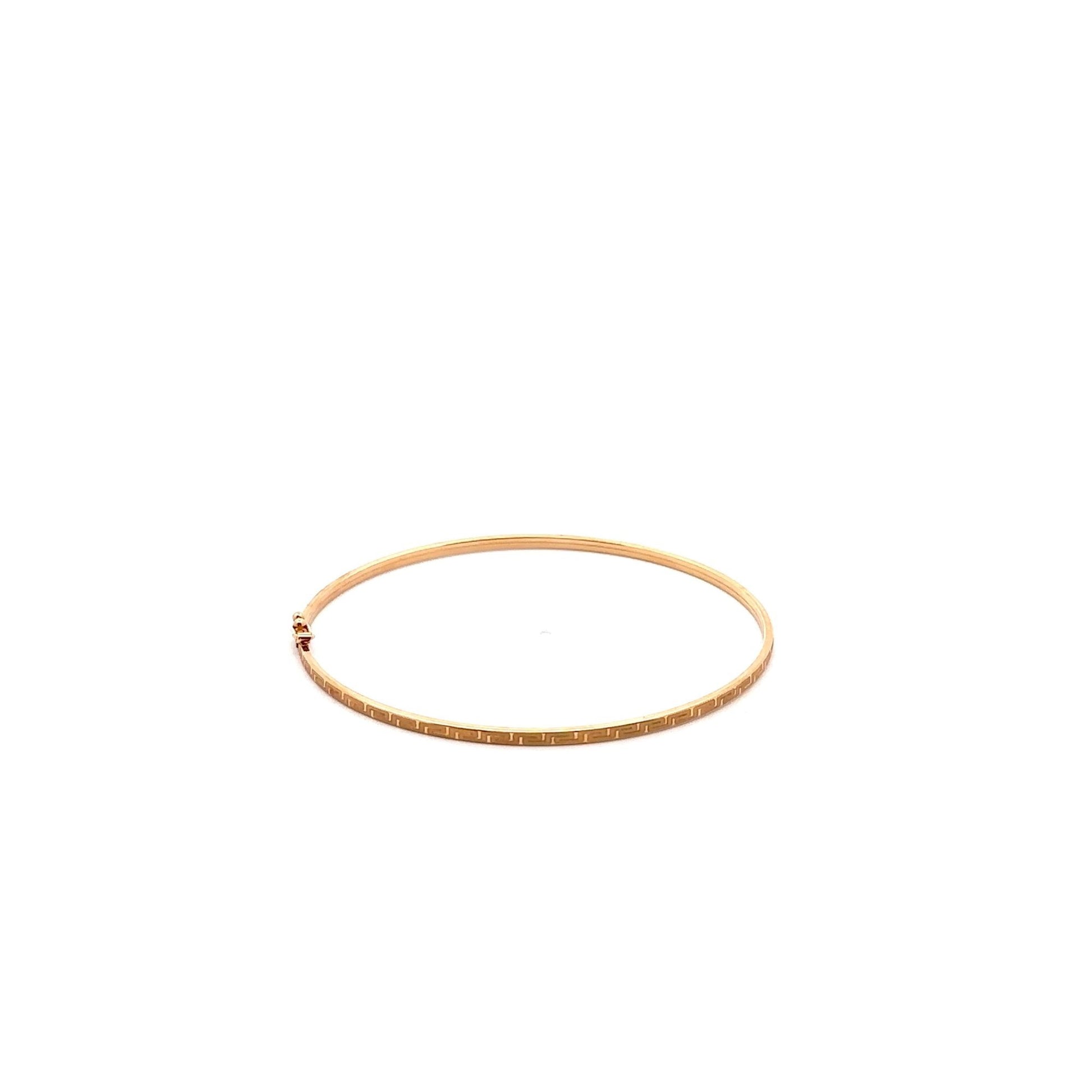 18K Gold Bracelet Bangle Size 6.25 inches - Rafant