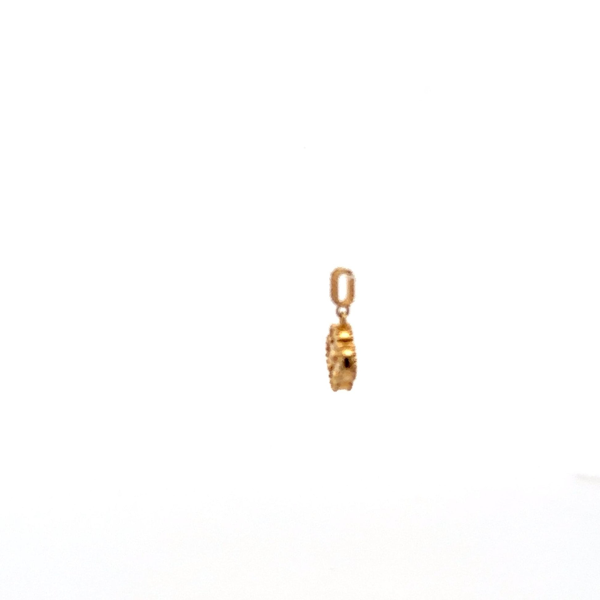 18K Gold Pendant Charm Flower 1.16 grams - Rafant