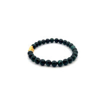 Load image into Gallery viewer, 24K Gold Piyao Pixiu Bracelet Natural Emerald Gemstone 6mm May Birthstone
