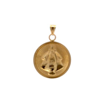 Load image into Gallery viewer, 18K Gold Pendant Round Sto. Nino Religious 1.14 grams - Rafant
