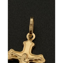 Load image into Gallery viewer, 18K Gold Pendant Cross Jesus Christ Religious 0.71 grams - Rafant
