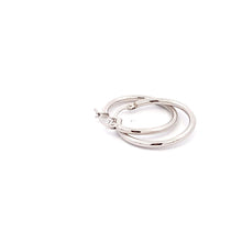 Load image into Gallery viewer, 18K White Gold Earrings Hoops 1.29 grams
