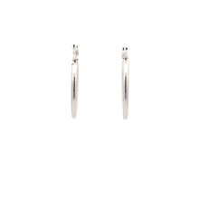 Load image into Gallery viewer, 18K White Gold Earrings Hoops 1.29 grams
