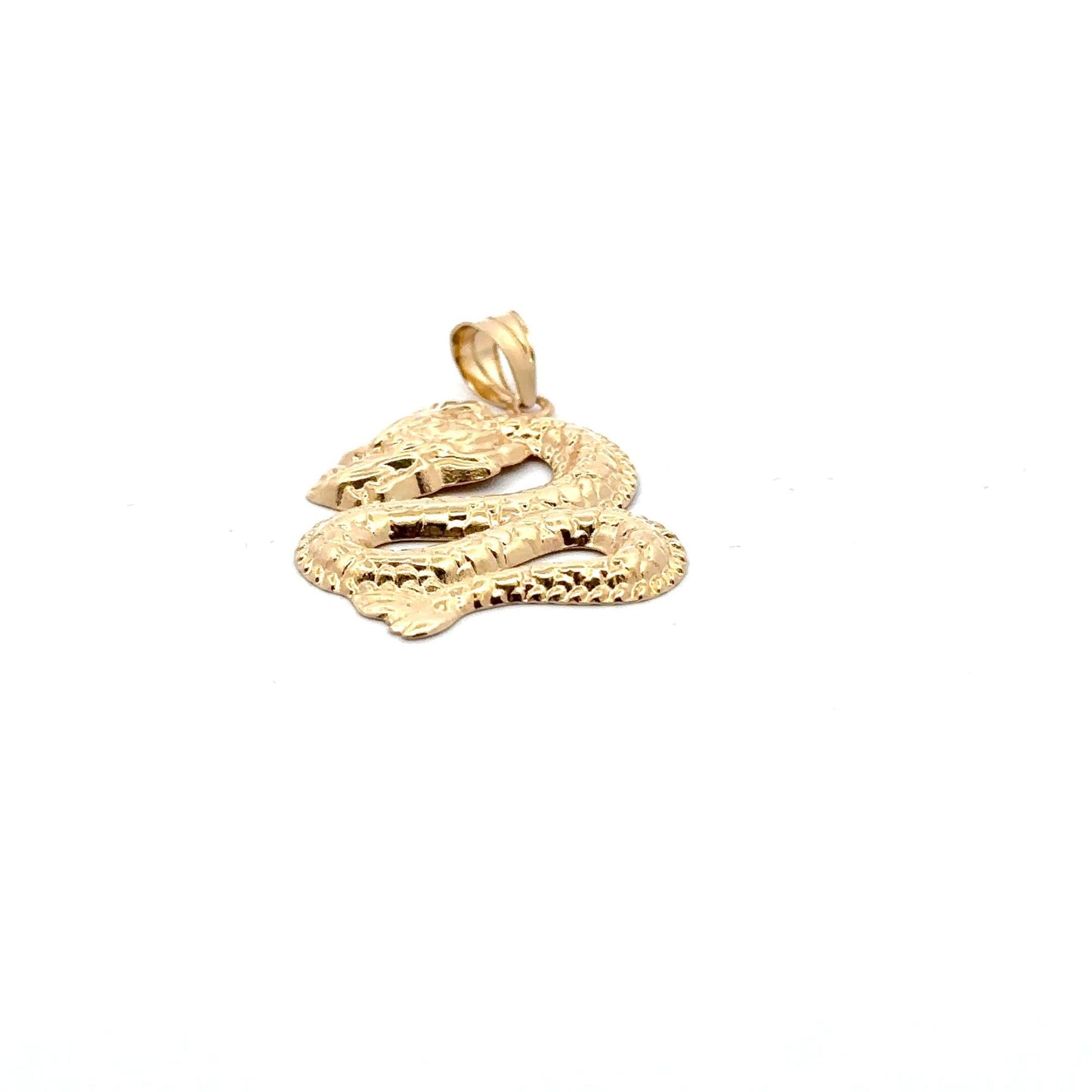 18K Gold Pendant Lucky Dragon Large 1.7 grams - Rafant