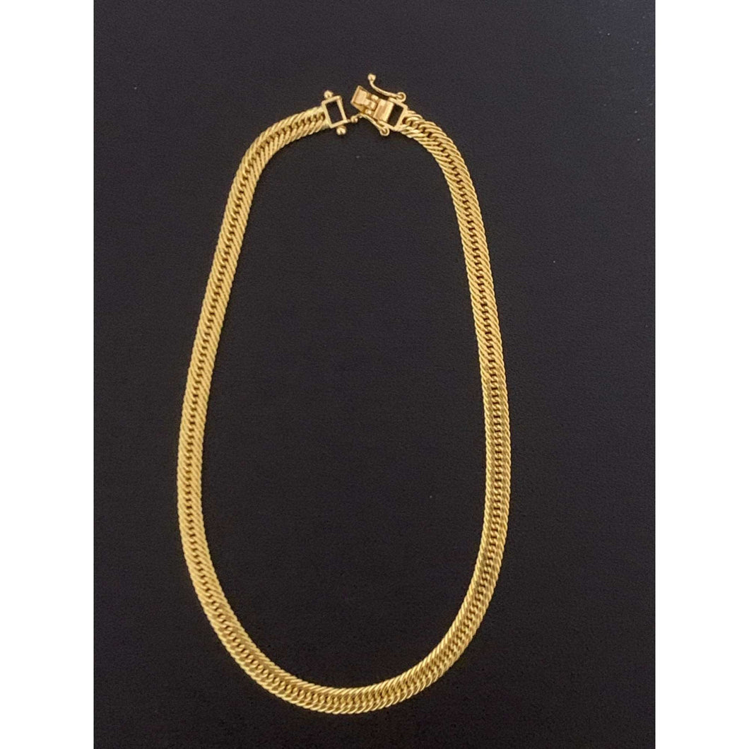 18K Gold Bracelet Chain Triple Lock 2.54 grams Size 7.25 inches