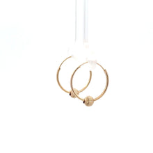 Load image into Gallery viewer, 14k Gold Endless Tubular Hoops Earrings Continuous Size 15.5mm
