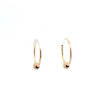Load image into Gallery viewer, 14k Gold Endless Tubular Hoops Earrings Continuous Size 15.5mm
