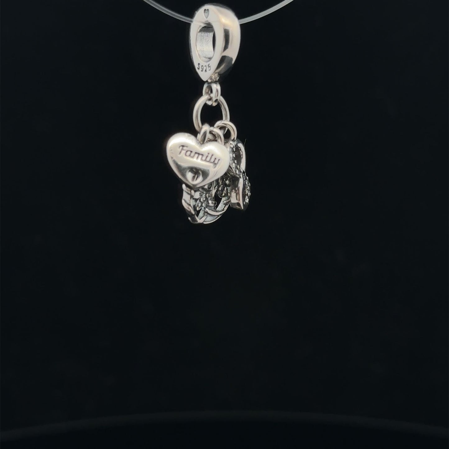 925 Sterling Silver Charm Bead Heart Infinity Tree of life - Rafant