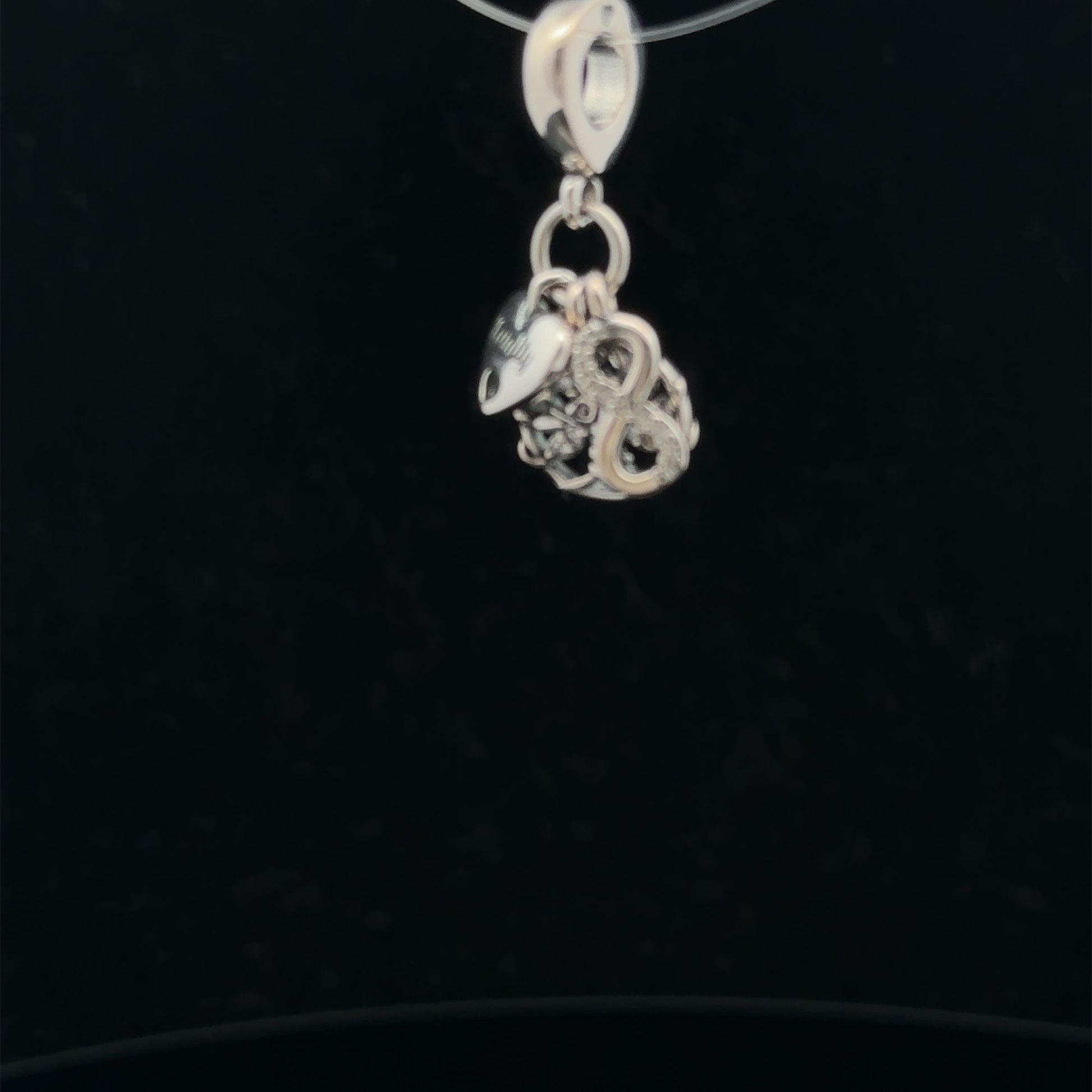 925 Sterling Silver Charm Bead Heart Infinity Tree of life - Rafant