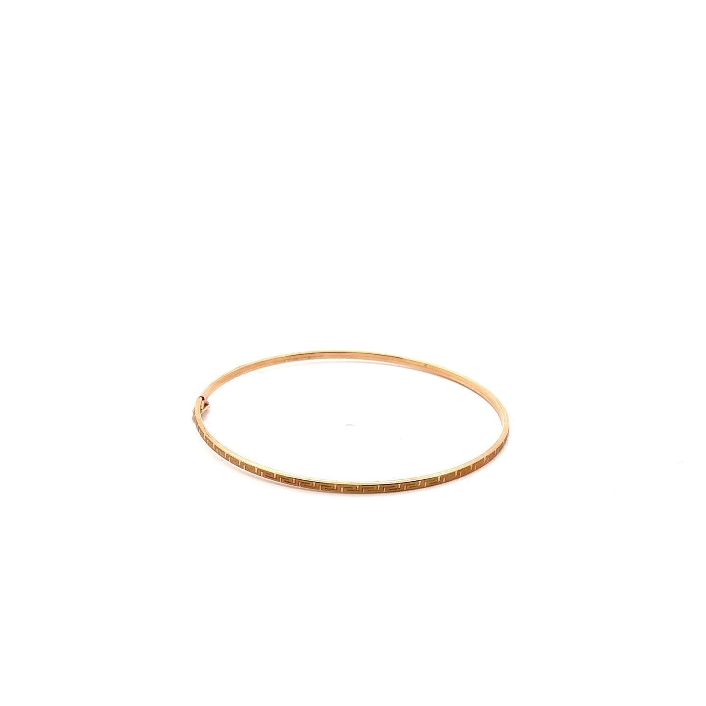18K Gold Bracelet Bangle Size 6.25 inches - Rafant